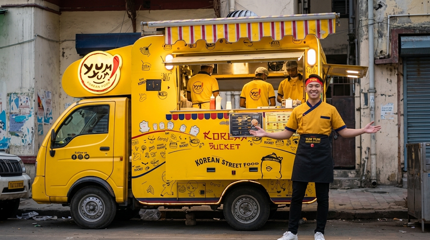 Yum Yum Korean Bucket Food Truck